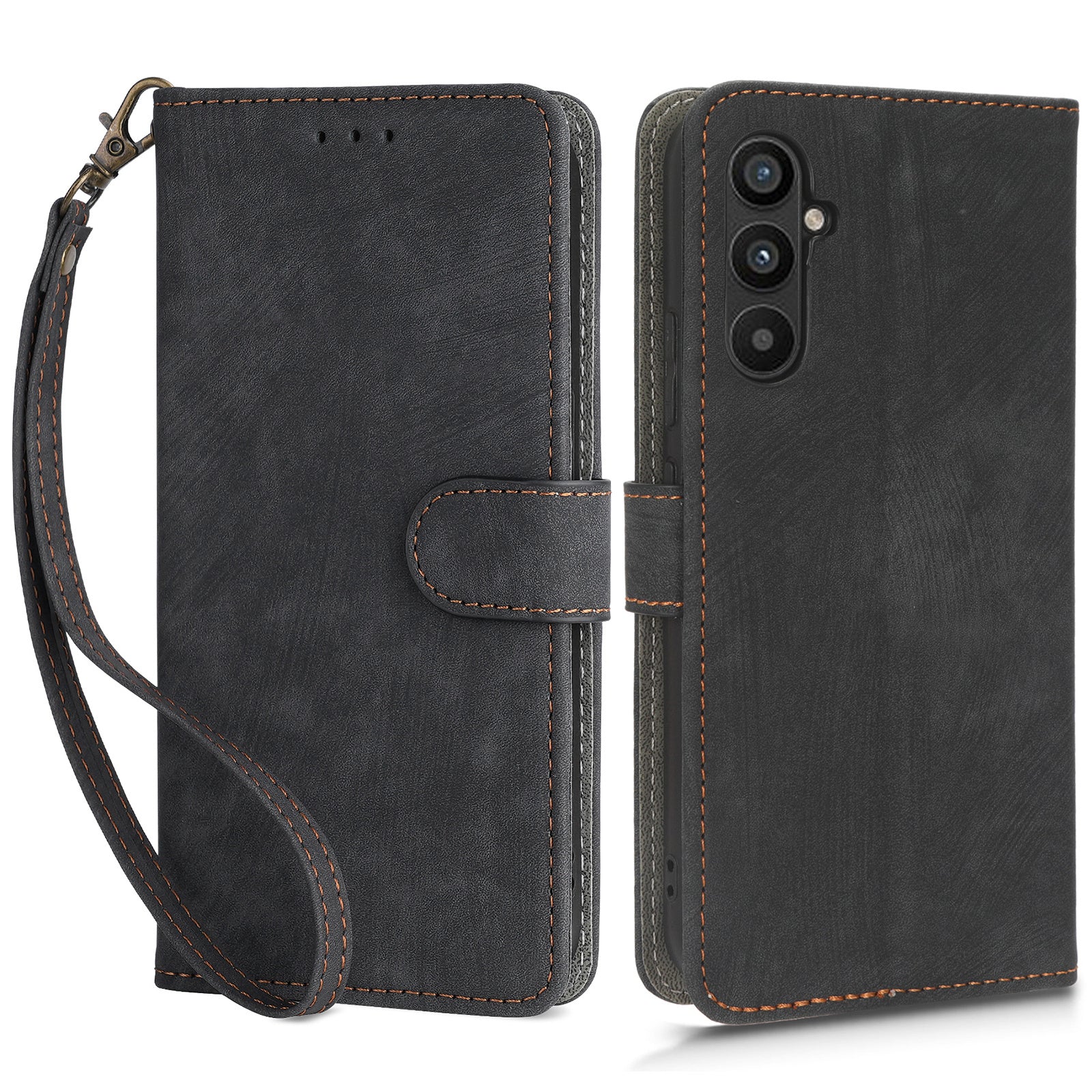 For Samsung Galaxy M54 5G / F54 5G PU Leather RFID Blocking Wallet Case Phone Stand Cover with Strap For Samsung Galaxy M54 5G / F54 5G PU Leather RFID Blocking Wallet Case Phone Stand Cover with Strap